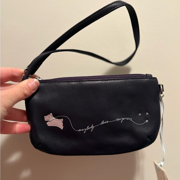 Black Leather Radley Small Purse - Picture 4 of 6